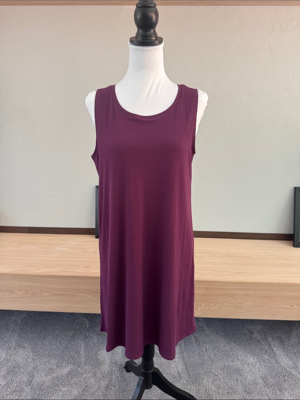 32 Degrees Sleeveless Mini Dress in Plum - NWOT